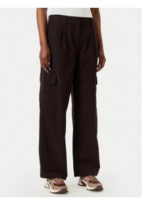Calvin Klein Jeans Spodnie cargo LV047F623G Brązowy ciemny Relaxed Fit. Kolor: brązowy. Materiał: bawełna #1
