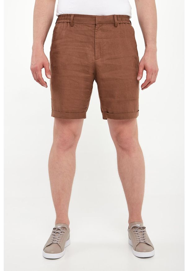 Liu Jo - Bermudy męskie lniane LIU JO. Materiał: len