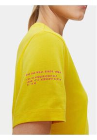 Vans T-Shirt Tri Boyfriend VN0A4SCY Żółty Regular Fit. Kolor: żółty. Materiał: bawełna #3