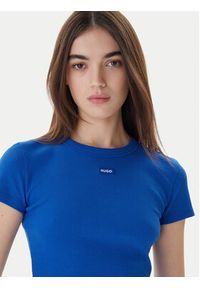 Hugo T-Shirt Baby 50510749 Niebieski Slim Fit. Kolor: niebieski. Materiał: bawełna #5