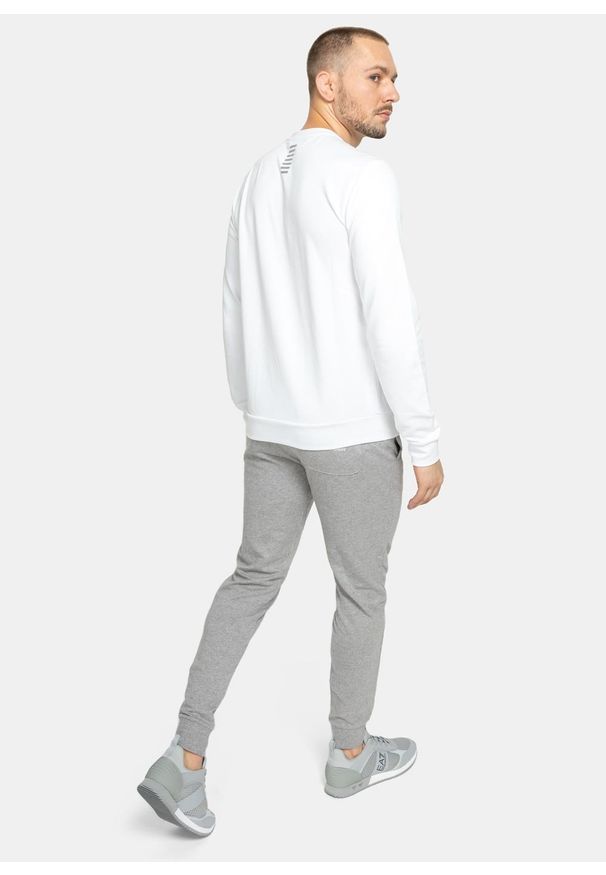 Bluza męska EA7 Emporio Armani Regular Fit (8NPM52 PJ05Z 0100). Kolor: biały. Styl: sportowy