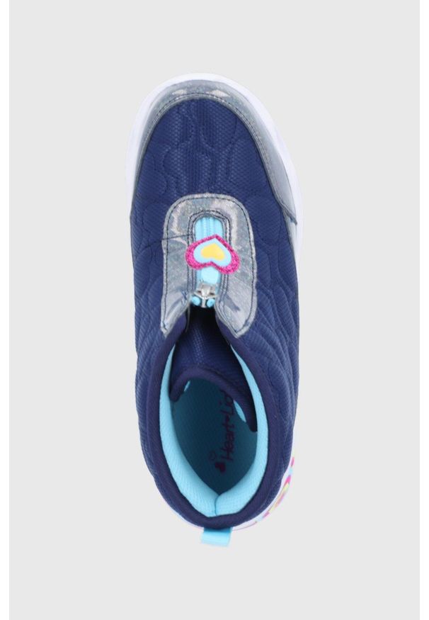skechers - Skechers Śniegowce dziecięce kolor granatowy. Nosek buta: okrągły. Kolor: niebieski. Szerokość cholewki: normalna