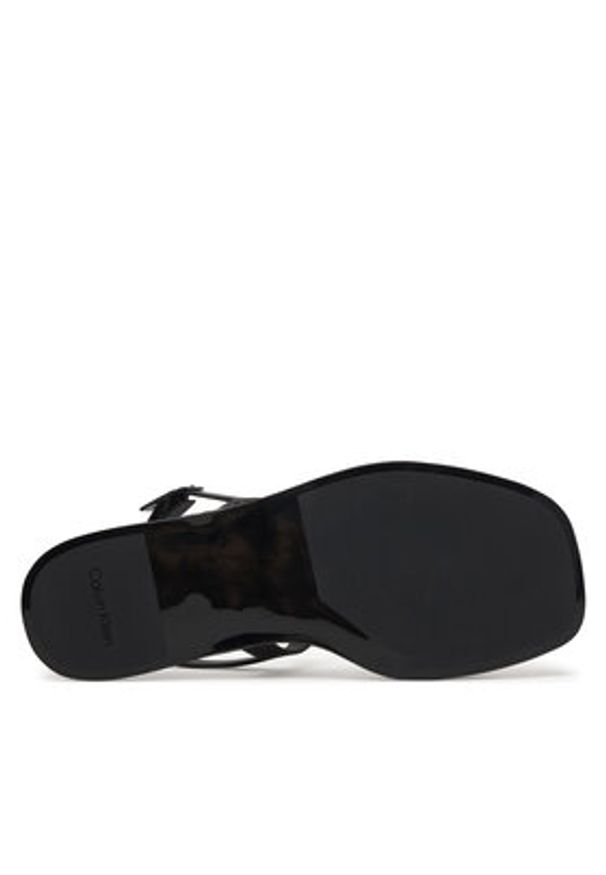 Calvin Klein Sandały Jelly Sandal Sling Mat Tran Tpu HW0HW02969 Czarny. Kolor: czarny. Materiał: syntetyk