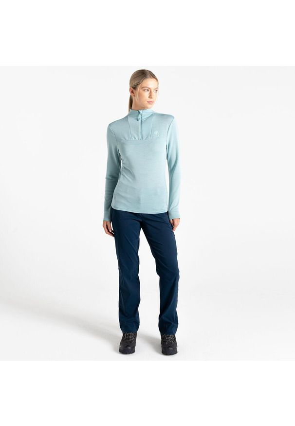 DARE 2B - Bluza turystyczna damska Mountain Series Overhead. Kolor: niebieski. Materiał: polar, tkanina, elastan, prążkowany, poliester