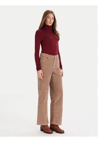 Vero Moda Spodnie materiałowe Tessa 10315350 Beżowy Wide Leg. Kolor: beżowy. Materiał: bawełna #5