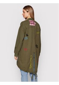 Blugirl Blumarine Płaszcz przejściowy RA2047 T3074 Zielony Regular Fit. Kolor: zielony. Materiał: bawełna