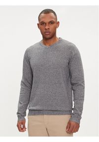 Jack & Jones Sweter 12137194 Granatowy Regular Fit. Kolor: niebieski. Materiał: bawełna