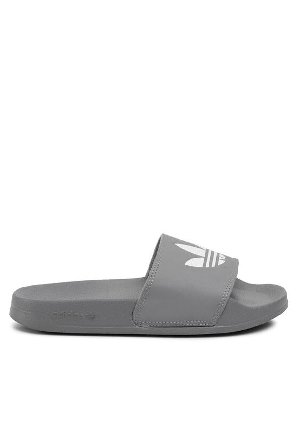 Adidas - adidas Klapki adilette Lite FU7592 Szary. Kolor: szary. Materiał: skóra