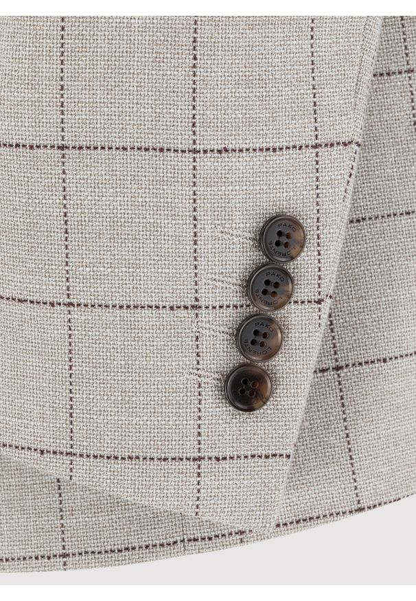 Pako Lorente - PAKO LORENTE – Casualowa marynarka męska w kratę. Okazja: na co dzień. Materiał: jeans. Wzór: kratka. Styl: casual