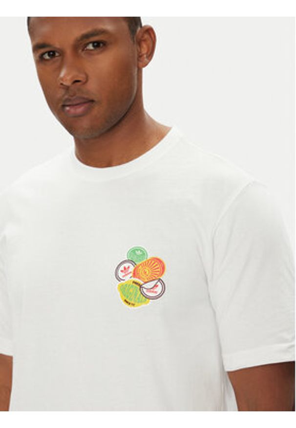 Adidas - adidas T-Shirt Trefoil Series JW2975 Biały Loose Fit. Kolor: biały. Materiał: bawełna