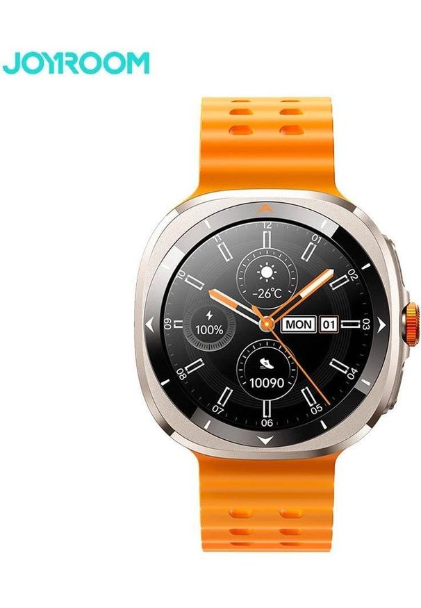 JOYROOM - Smartwach Joyroom Venture Series JR-FV2 sportowy z możliwością odbierania połączeń - pomarańczowy. Kolor: pomarańczowy. Styl: sportowy