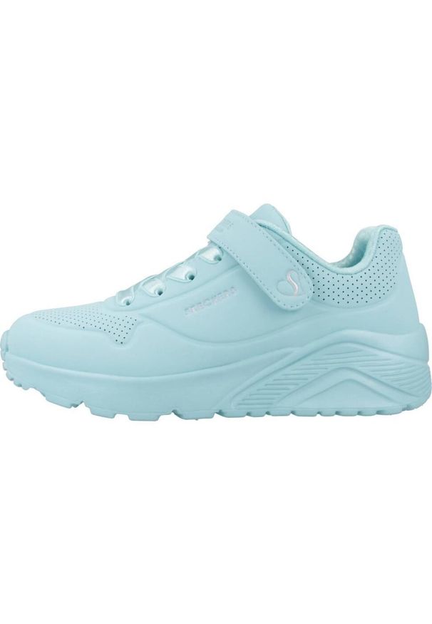 skechers - Buty do chodzenia dla dzieci Skechers Uno Lite. Kolor: niebieski. Materiał: syntetyk, tkanina, materiał. Szerokość cholewki: normalna. Sport: turystyka piesza