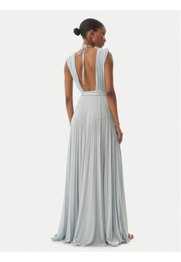 Elisabetta Franchi Sukienka wieczorowa AB-R21-52E2 Błękitny Regular Fit. Kolor: niebieski. Materiał: wiskoza. Styl: wizytowy