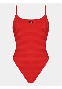 Calvin Klein Swimwear Strój kąpielowy KW0KW02475 Czerwony. Kolor: czerwony. Materiał: syntetyk #3