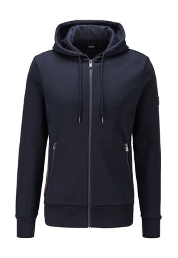 BOSS - Boss Bluza Seeger 30 50436530 Granatowy Regular Fit. Kolor: niebieski. Materiał: bawełna
