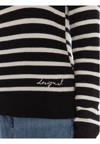 Desigual Sweter Bergen 25WWJF08 Czarny Regular Fit. Kolor: czarny. Materiał: bawełna #4