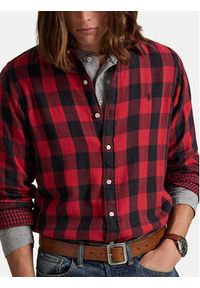 Polo Ralph Lauren Koszula 710P00517001 Czerwony Regular Fit. Typ kołnierza: polo. Kolor: czerwony. Materiał: bawełna #7