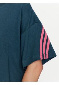 Adidas - adidas T-Shirt Future Icons 3-Stripes T-Shirt IL3063 Turkusowy Loose Fit. Kolor: turkusowy. Materiał: bawełna #3