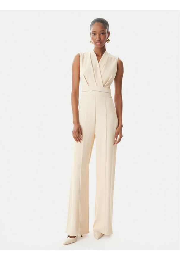 Rinascimento Kombinezon CFC0123490003 Beżowy Regular Fit. Kolor: beżowy. Materiał: syntetyk