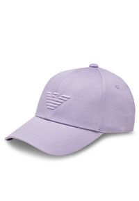 Czapka z daszkiem Emporio Armani. Kolor: fioletowy
