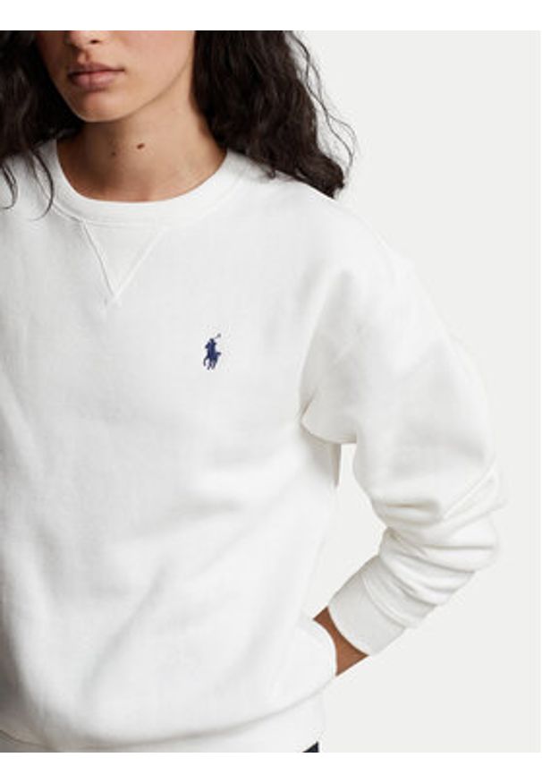 Polo Ralph Lauren Bluza 211943006001 Biały Relaxed Fit. Typ kołnierza: polo. Kolor: biały. Materiał: bawełna