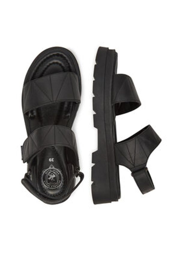 Beverly Hills Polo Club Sandały WI34-HARPER-01 Czarny. Kolor: czarny. Materiał: skóra