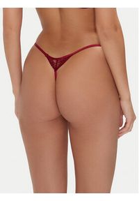 Hunkemöller Stringi Isabelle 206368 Bordowy. Kolor: czerwony. Materiał: syntetyk