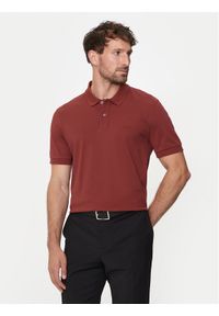 BOSS - Boss Polo Pallas 50468301 Brązowy Regular Fit. Typ kołnierza: polo. Kolor: brązowy. Materiał: bawełna