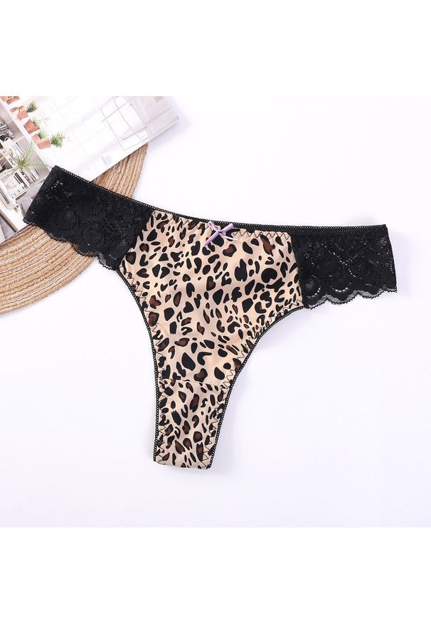 Intica - Majtki z koronką na biodrach z kokardką Ainikki. Materiał: koronka. Wzór: koronka