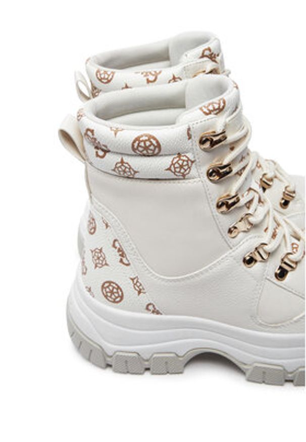 Guess Botki Bliza FLFBLI FAL12 Écru. Materiał: skóra