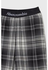 Abercrombie & Fitch piżama dziecięca kolor czarny gładka. Kolor: czarny. Długość: długie. Wzór: gładki #2