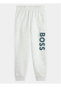 BOSS - Boss Spodnie dresowe J50751 S Szary Regular Fit. Kolor: szary. Materiał: bawełna