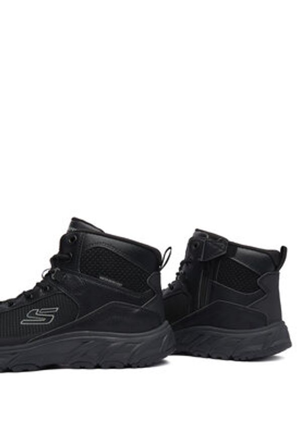 skechers - Skechers Trekkingi Hillcrest 2.0 237804 BBK Czarny. Kolor: czarny. Materiał: skóra. Sport: turystyka piesza