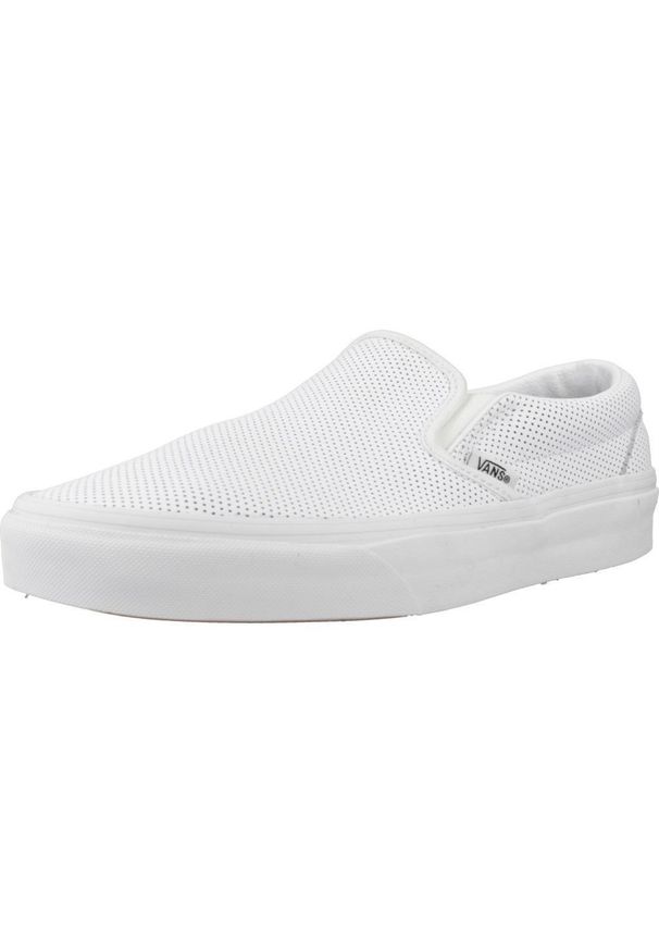 Vans - Buty VANS CLASSIC SLIP-ON Biały. Okazja: na co dzień. Zapięcie: bez zapięcia. Kolor: biały. Materiał: tkanina, skóra. Model: Vans Classic