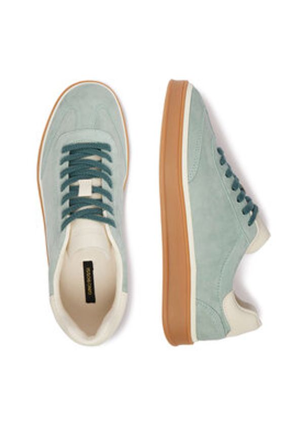 Gino Rossi - GINO ROSSI Sneakersy EO-GRW03 Turkusowy. Kolor: turkusowy. Materiał: zamsz, skóra