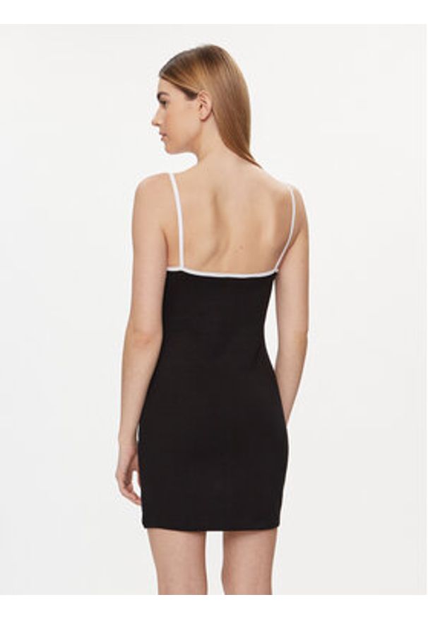 Guess Sukienka codzienna E4GK00 KBP41 Czarny Slim Fit. Okazja: na co dzień. Kolor: czarny. Materiał: bawełna. Typ sukienki: proste. Styl: casual