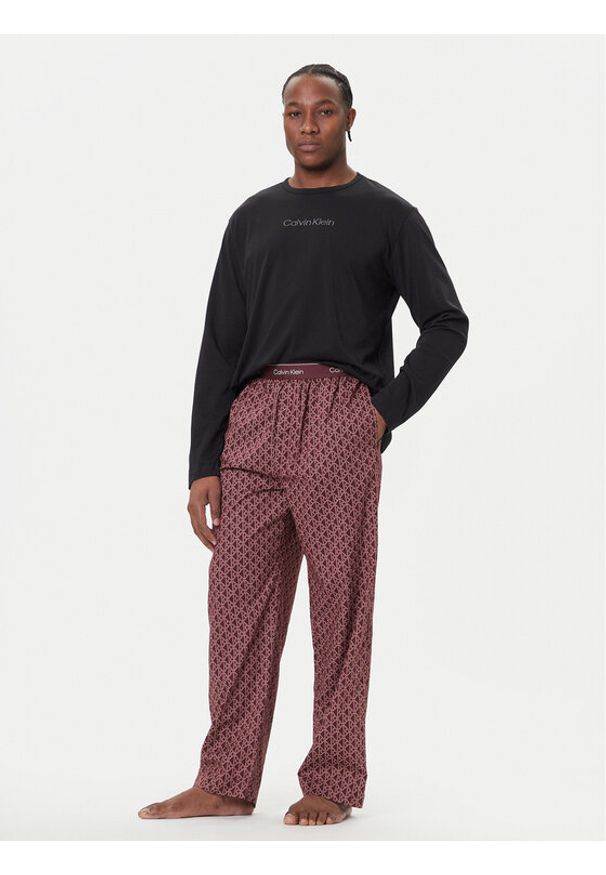 Calvin Klein Underwear Piżama LV00NM2956 Kolorowy Regular Fit. Materiał: bawełna. Wzór: kolorowy