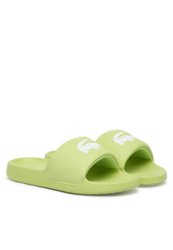 Lacoste Klapki Serve 1.0 51CFA0006 2K8 Zielony. Kolor: zielony. Materiał: skóra