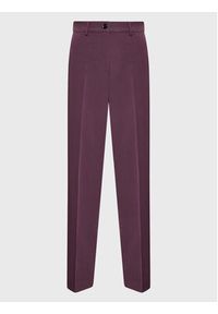 Sisley Spodnie materiałowe 4KVXLF01E Fioletowy Relaxed Fit. Kolor: fioletowy. Materiał: syntetyk, materiał