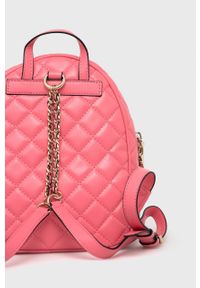 Guess plecak damski kolor różowy mały gładki. Kolor: różowy. Wzór: gładki #2