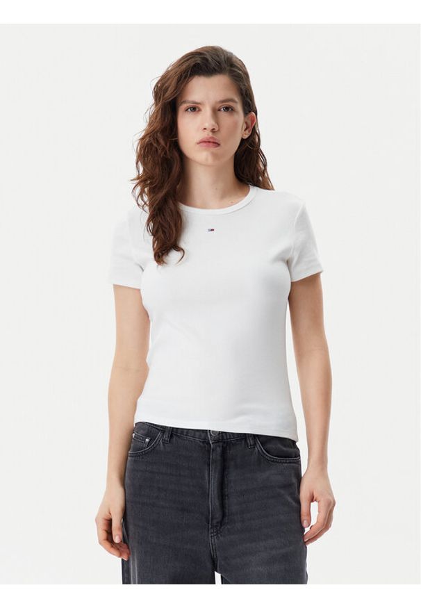 Tommy Jeans Komplet 2 t-shirtów DW0DW21430 Kolorowy Slim Fit. Materiał: bawełna. Wzór: kolorowy