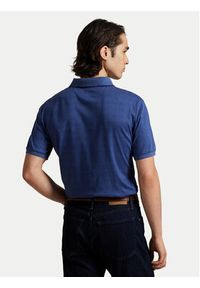 Polo Ralph Lauren Polo 710P07351002 Granatowy Slim Fit. Typ kołnierza: polo. Kolor: niebieski. Materiał: bawełna #4