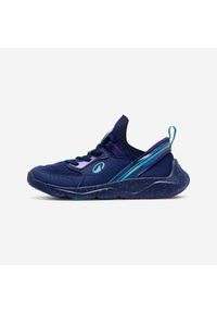 Buty sportowe dla dzieci Decathlon Playful Easy. Kolor: niebieski. Materiał: skóra. Szerokość cholewki: normalna