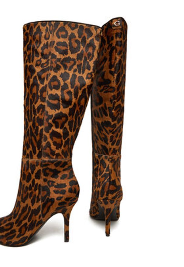 Guess Kozaki FLFGSS LEA11 Brązowy. Kolor: brązowy. Materiał: skóra