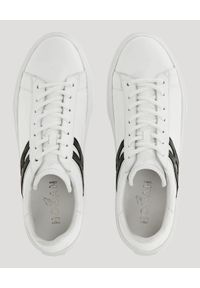 Hogan - HOGAN - Białe sneakersy H365. Kolor: biały. Materiał: guma, materiał. Szerokość cholewki: normalna #5