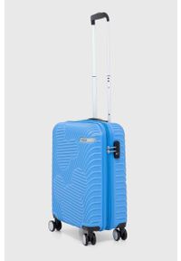 AMERICAN TOURISTER - American Tourister walizka x Disney kolor niebieski. Kolor: niebieski. Materiał: włókno, materiał. Wzór: motyw z bajki #5