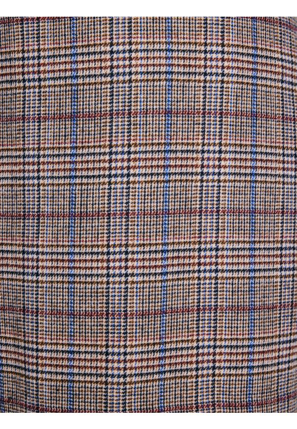 Big-Star - Spódnica damska mini z dodatkiem wełny w kratę Linneti 000. Kolor: wielokolorowy. Materiał: wełna. Długość: krótkie. Wzór: aplikacja, kolorowy, kratka. Styl: klasyczny