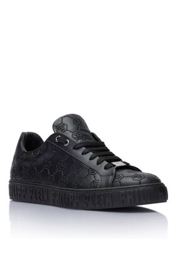 Philipp Plein - PHILIPP PLEIN Sneakersy SAFS USC0920 PLE005N Czarny. Kolor: czarny. Materiał: skóra