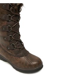 Kimberfeel Śniegowce Beverly Brązowy. Kolor: brązowy. Materiał: skóra #4