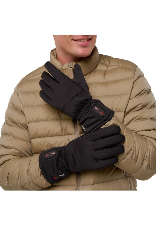 G-HEAT - Rękawiczki ogrzewane wodoodporne Essential z palcem dotykowym. Kolor: czarny. Sezon: zima. Sport: narciarstwo